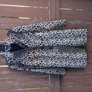 INC International Concepts size Lg leopard jacket. Soft comfortable. Cat print